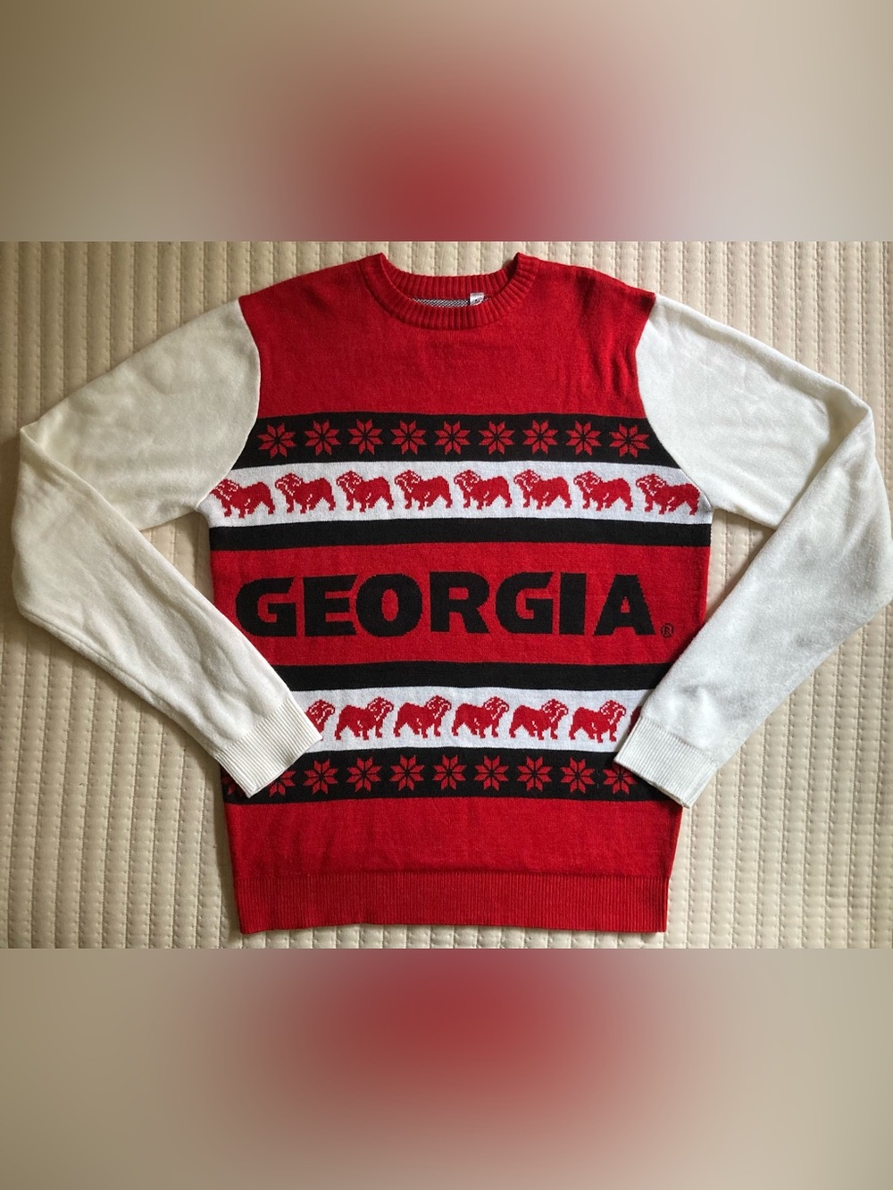 Georgia Bulldogs Christmas Sweater Men’s Large UGA Holiday X Mas